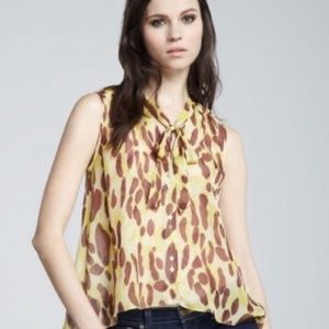 GREAT ELIZABETH & JAMES Print Jamie Silk Shirt